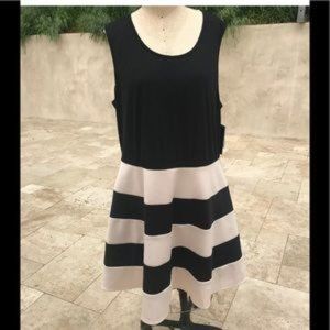 City Studio scuba dress sleeveless Plus Size